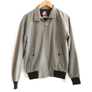 WARRIOR checkered print vintage bomber jacket sz S